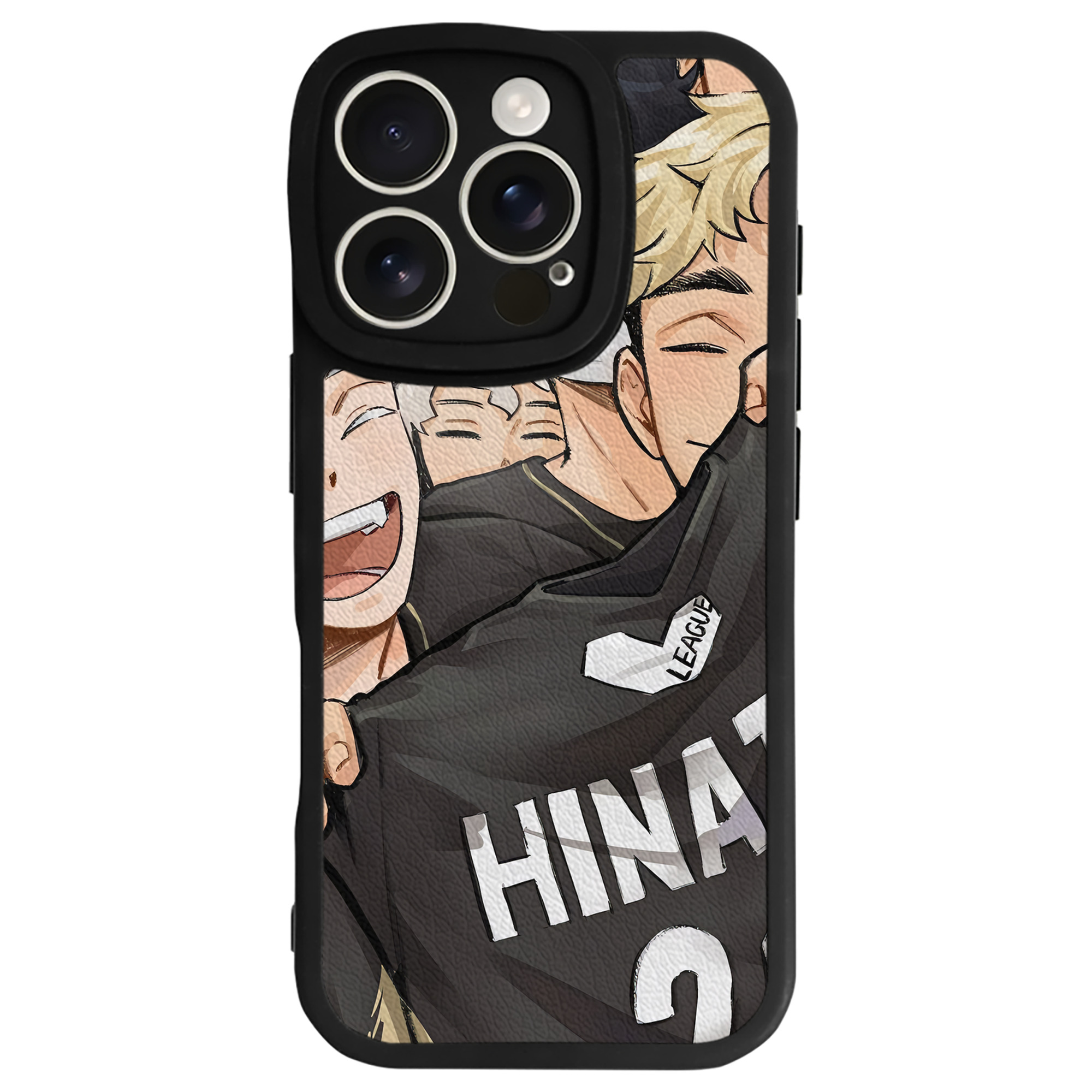 （画像用） ハイキュー!! Haikyu!! 【iPhone 16シリーズ対応】シリコンスマホケース（レザー調） 材質：シリコン